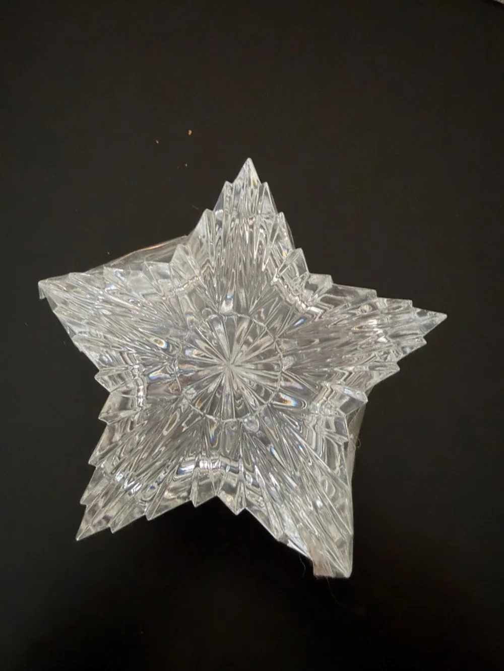 DePlomb Star Shape 24% Lead Crystal Trinket Box 4